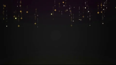 4k Golden fancy particles background falling Stock Footage 100728587