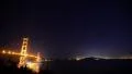 4K Golden Gate Bridge Timelapse 03 Night Cityscape and stars 3 axis dolly pan 4k or 4k+ Resolution