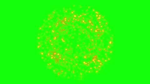 4K Golden hearts explosion on a a Black, Green, Blue Background. Stock Footage 257344183