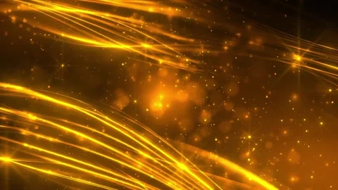 4k Golden Particles Waves Motion Background Video stock 328468288