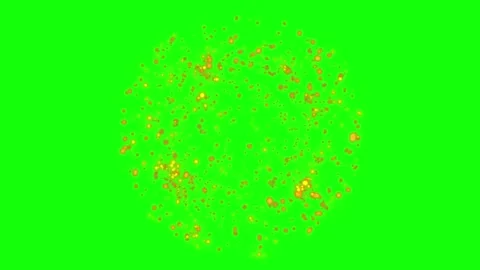 4K Golden snow flakes explosion on a a Black, Green, Blue Background. Stock Footage 257344172