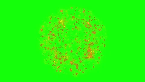 4K Golden snow flakes explosion on a a Black, Green, Blue Background. Stock Footage 257344251
