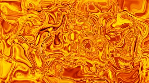 4k Golden Wave Liquid texture Background. Video stock 138981296