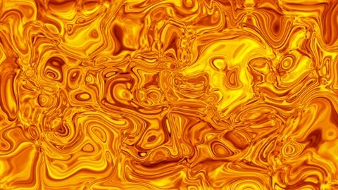 4k Golden Wave Liquid texture Background. Video stock 138981375