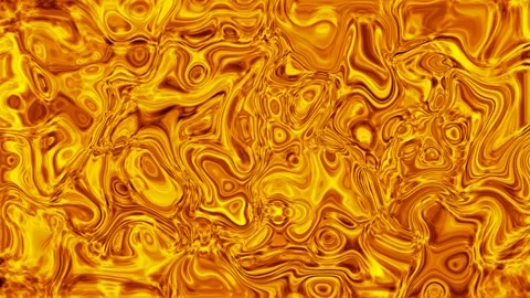 4k Golden Wave Liquid texture Background. Stock Footage 138981460