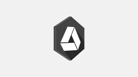 4k - Google drive spinning icon on white background Stock Footage 72631407