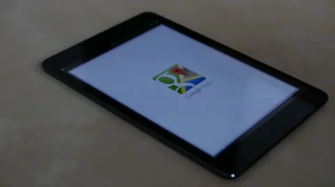 4K Google Maps on iPad Mini Stock Footage 46775824