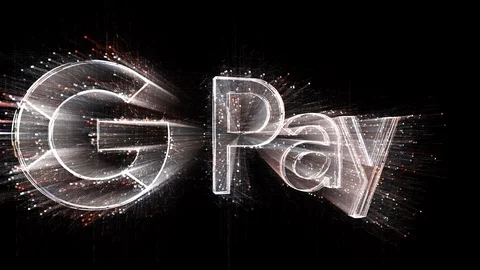 4k google Pay word animated money company brand logo,Matrix binary design code. Stock Footage 116419181