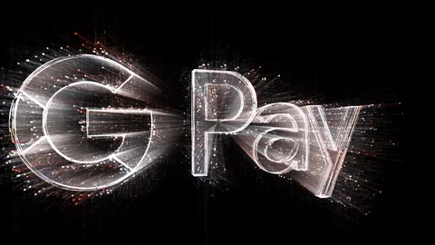 4k google Pay word animated money company brand logo,Matrix binary design code. Stock Footage 116419208