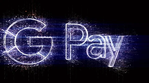 4k google Pay word animated money company brand logo,Matrix binary design code. Stock Footage 116419763