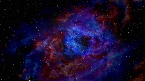4k Graceful Flight to the Nebula Video stock 134317246