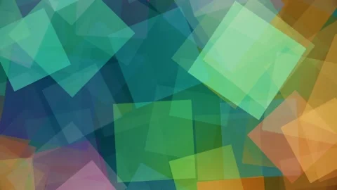 4k Gradient Colorful rotating squares abstract background loop Stock Footage 219857287