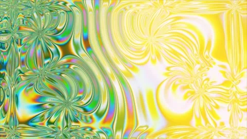4K gradient green and yellow glass waves pattern Stock Footage 263150332