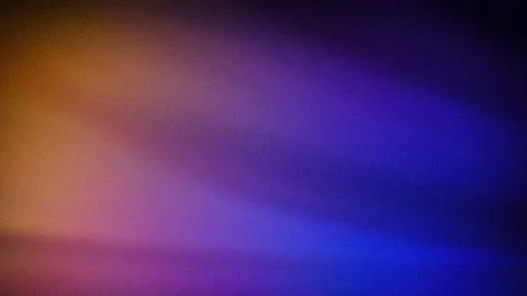 4K gradient with a smooth blend of purple, blue, and orange hues. The grain.. Ilustración de archivo