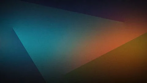 A 4K grainy gradient background blending teal, orange, and dark tones, form.. Stockillustratie