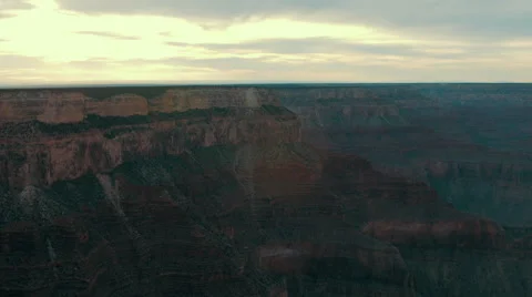 4k Grand Canyon while at Sunset Stock Footage 44396189