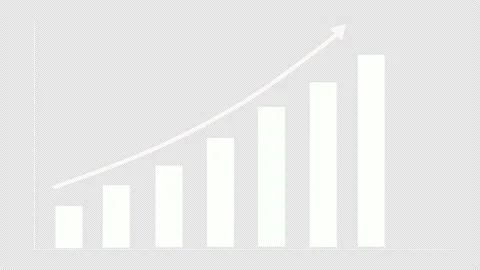 4k, Graph Growth Chart Infographics Profit Up. Business growth and success Stock Footage 223562153