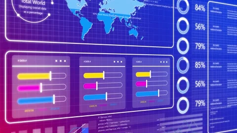 4K Graphic chart animation for ai investment analytics, Stockbeeldmateriaal 323102398