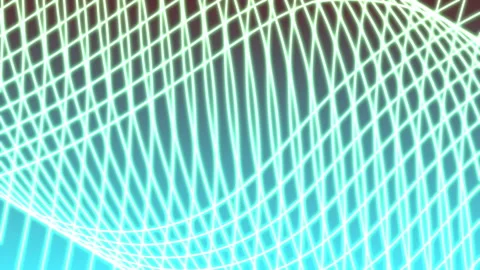 4k GRAPHIC LINE COLLIDING TWISTING, BLUE and TEAL COLORED BACKGROUND Video stock 266018030