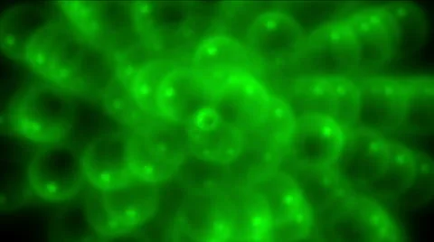 4k Green Abstract swirl bubble ball pattern background.pizza baking,bacteria. Stock Footage 45287004
