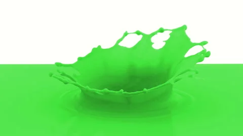 4k green paint drop falling in slow motion in green paint Stock Footage 59737938