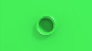 4k green paint drop falling in slow motion in green paint Stock Footage 85877239