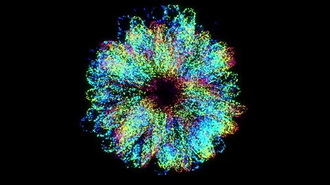 4k Green Particles Explosion. Motion Background. Glitters particle. Stock Footage 304221703