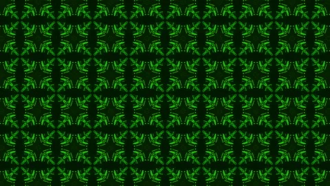 4k Green Pattern VJ Loop Video stock 121639539