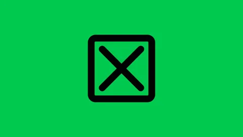 4K green screen of Tick , cross and caution signs icons. Stock Footage 157095554