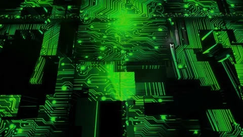 4K Green Technology Background with animation Stock Footage 161943343