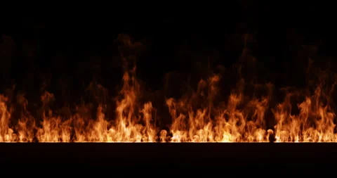 4k ground big fire 150f looping,seamless Stock Footage 323524059