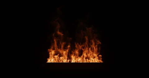 4k ground fire 150f looping,seamless Stock Footage 323523798