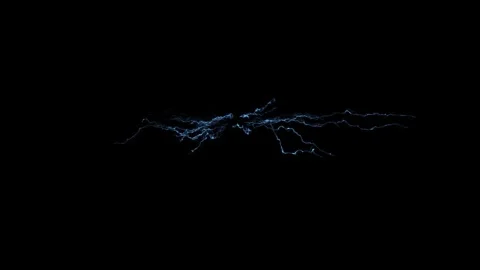 4K Ground Glow Electric Impact Lightning VFX Overlay on Black Background Stock Footage 343661442
