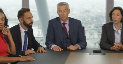 4k, Group of business people having a disagreement during a board room meeting.  Stock Footage 68974632