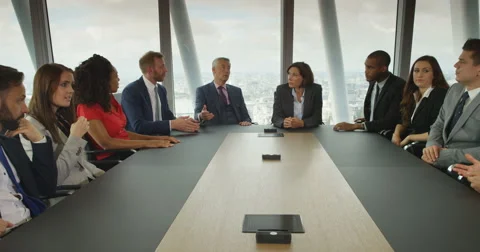 4k, Group of business people having a disagreement during a board room meeting.  Stock Footage