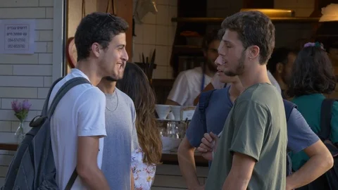 4K A Group Of Friends Out Of School Speak Among Them Stock Footage 90362311