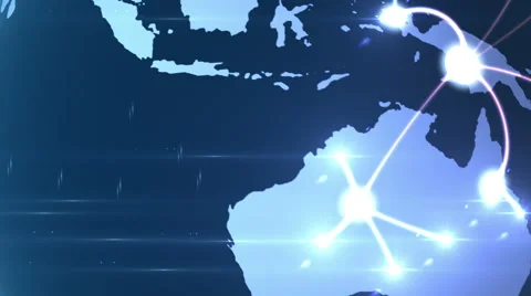 4K Growing network across the globe Stock Footage 40832215