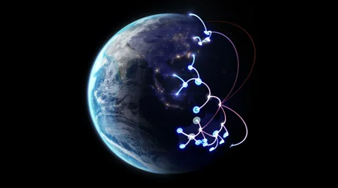 4K Growing network across the world Stock-Footage 38880005