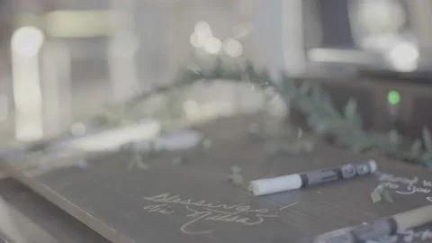 4K Guest book Stock Footage 171945580