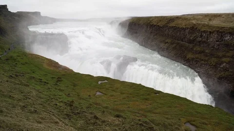 4k Gullfoss Iceland Stock Footage 92783129
