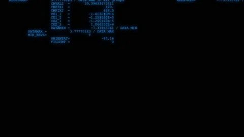 4K - Hacker code running down a computer screen terminal . Video stock 149093643