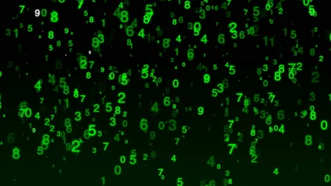 4K Haker's programming raining code Stock-Footage 96291789