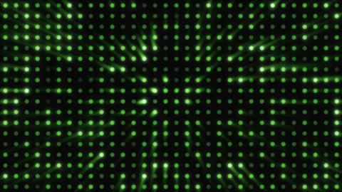 4k halftone circular animated pattern on black background Stock Footage 275092538