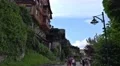 4k Hallstatt tourism village street scenery with tourists 4k or 4k+ Resolution