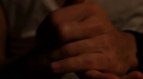 4K Hands with lotion in the evening Stock Footage 44768566