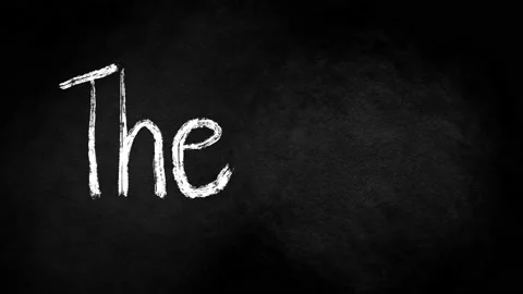 4K-handwriting on blackboard the end Stock Footage 168936714