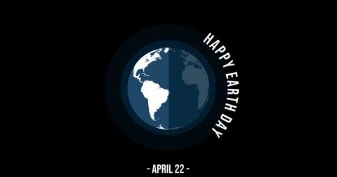 4K Happy Earth Day Animation|Loopable Stock Footage 113025960