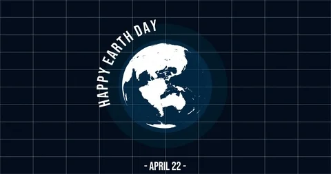 4K Happy Earth Day Animation|Loopable Stock Footage 113026800