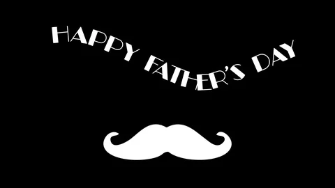 4K Happy Father's Day Animation|Loopable Stock Footage 108059155