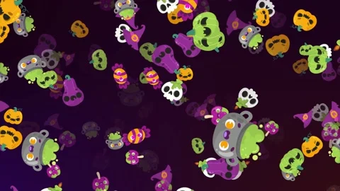 4K Happy Halloween background Loop 스톡 동영상 218627602